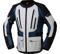 IXS Lennik-ST Motorcycle Textile Jacket, black-grey-blue, size 2XL