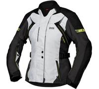 IXS Tour Liz-ST Ladies Motorcycle Textile Jacket, black-grey-yellow, size S for Women