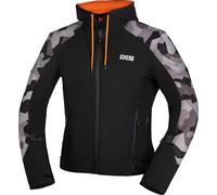 IXS Moto Camo Motorcycle Zip Hoodie, black-multicolored, size 2XL for Men