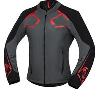 IXS Moto Dynamic Motorcycle Textile Jacket, grey-red, size L for Men