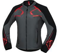 IXS Moto Dynamic, textile jacket waterproof 3XL Grey/Black/Red