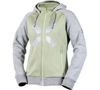 IXS Rapid 1.0 Ladies Motorcycle Zip Hoodie, light green/grey, size M