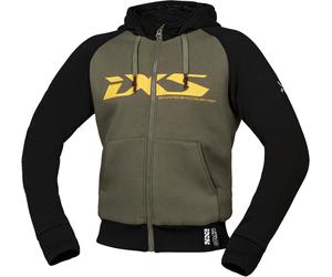 IXS Rapid 1.0 Motorcycle Zip Hoodie, green-orange, size S for Men