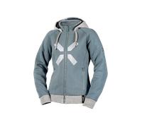 IXS Rapid 1.0 Ladies Motorcycle Zip Hoodie, blue/light grey, size M