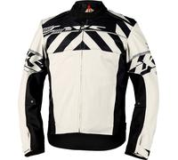 IXS Rapid-STX 2.1 Stripe, textile jacket waterproof 4XL Light Grey/Black