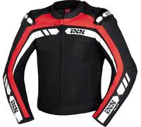 IXS RS-500 1.0, leather/textile jacket 56 Black/Red/White