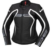 IXS RS-600 1.0 Ladies Motorcycle Leather Jacket, black/white, size 40