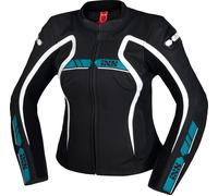 IXS RS-600 1.0, leather jacket women 36 Black/Turquoise/White