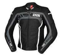 IXS Sport RS-600 1.0 Motorcycle Leather Jacket, black-grey-white, size 52 for Men