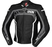IXS Sport RS-600 1.0 Motorcycle Leather Jacket, black-grey-white, size 50