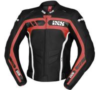 IXS Sport RS-600 1.0 Motorcycle Leather Jacket, black/red/white, size 50