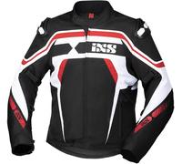 IXS Sport RS-700-ST Motorcycle Textile Jacket, black/white/red, size M