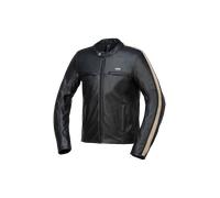 IXS Stripe Motorcycle Leather Jacket, black, size 56