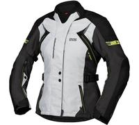 IXS Tour Liz-ST Ladies Motorcycle Textile Jacket, black-grey-yellow, size M for Women