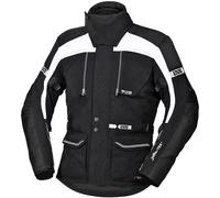IXS Tour Traveller-ST Motorcycle Textile Jacket, black-white, size 2XL for Men