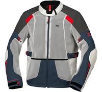 IXS Tourster-Big Air 1.0 Mesh Motorcycle Textile Jacket, grey-red-blue-beige, size 3XL for Men