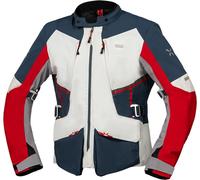 IXS Tourster-STX 1.0 waterproof Motorcycle Textile Jacket, grey/blue/red, size L
