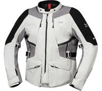 IXS Tourster-STX 1.0, textile jacket waterproof Short 3XL Light Grey/Black/Grey