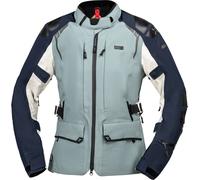 IXS Tourster-STX 2.0, textile jacket waterproof women Short 3XL Dark Blue/Light Blue/Light Grey