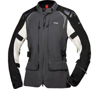IXS Tourster-STX 2.0, textile jacket waterproof women Short 5XL Dark Grey/Black/Light Grey