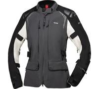 IXS Tourster STX 2.0 waterproof Ladies Motorcycle Textile Jacket, light grey/dark grey/black, size L