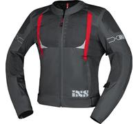 IXS Trigonis-Air Motorcycle Textile Jacket, grey-red, size 5XL for Men