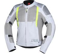 IXS Trigonis-Air Motorcycle Textile Jacket, grey-yellow, size S for Men