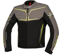 IXS TS-Pro ST+ waterproof Motorcycle Textile Jacket, black-grey-yellow, size 3XL for Men