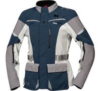IXS Venture-STX 1.0, textile jacket waterproof women 3XL Dark Blue/Light Grey/Grey