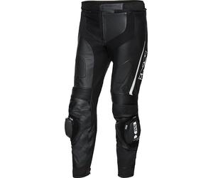 IXS X-Sport LD RS-1000 Motorcycle Leather Pants, black-white, size 34 for Men