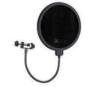 IXTECH Anti-Pop Filter for Blue Yeti Mic - Blue Yeti Microphone Pop Filter - Double Layer Noise Protection - Windscreen with a Flexible 360-Degree Stabilization Clip