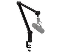IXTECH Boom Arm - Adjustable 360° Rotatable Microphone Arm - Sturdy Stainless Steel Mic Arm Desk, Table Stand - Foldable Scissor Arm - Stable Microphone Mount Arms for Radio Studio, Podcast, Gaming