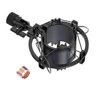 IXTECH Microphone Shock Mount, Shock Mount Mic Holder Clip for Noise Isolation, Anti Vibration Shock Mount to Reduce Vibration Noise for 48mm-51mm Diameter Condenser Microphone (SM1A)