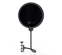 IXTECH Pop Filter for Blue Yeti Microphone, Double Layer Soundproofing, Shield Shield, Wind Shield with Flexible 360 Degree Gooseneck Clip Stabilization