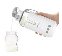 IXTECH Portable Water Warmer for Baby Formula, Milk, 8 oz., Electric Warming with Adjustable Temperature Control, Leak-Resistant Spout, Rechargeable and Wireless