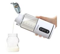 IXTECH Portable Water Warmer for Baby Formula, Milk Warmer for Travel, 10 oz, Electric Warming with Adjustable Temperature Control, Leak-Resistant Spout, Rechargeable and Wireless