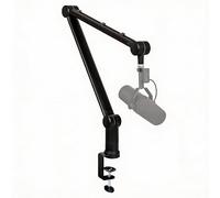 IXTECH Scissor Arm Microphone Stand for Blue Yeti, Shure SM7B - Foldable 360° Adjustable Mic Boom Arm Desk Mount with Clamp
