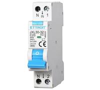 IXTRIMA Circuit Breaker 1P+N 20A 30mA 220V-6KA 1 Module 30mA for DIN Rail - Circuit Protection and System Safety
