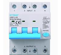 IXTRIMA Circuit Breaker 3P+N 32A 300mA 380V-6KA 300mA for DIN Rail - 4 DIN Modules - Circuit Protection and System Safety