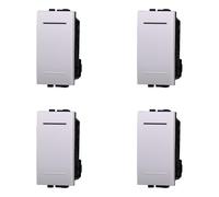 IXTRIMA Toggle Switch 1P 16A Single Pole White Compatible with Bticino Living Light Pack of 4