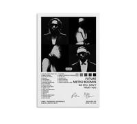 IXULZ Future And Metro Boomin Poster We Still Don't Trust You Album Cover Poster for Bedroom Aesthetic Canvas Art Wall Decor 16x24inch(40x60cm)