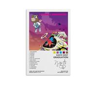 IXULZ Kanye West Poster Graduation Album Cover Poster for Bedroom Aesthetic Canvas Art Wall Decor 12x18inch(30x45cm)