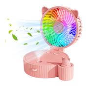 IXYHKB Handheld Fan with Water Mist Spray, Portable Folding Misting Fan, Mini Handheld Spray Fan with 3 Adjustable Wind, Personal Water Fan Spray Mist for Home, Travel, Outdoor