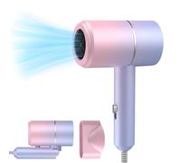 IXYHKB Travel Hair Dryer - Foldable, Ionic, Fast Drying with Hot/Cold Button, Portable for Home & Salon