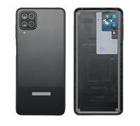 iYAiYO Rear Battery Cover with Camera Lens for Samsung A12 Replacement Part Housing Back Cover-Black