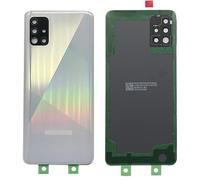 iYAiYO Rear Battery Cover with Camera Lens for Samsung A51 4G Housing Replacement Part Rear Cover with Adhesive Pre-installed-White