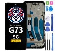 iYAiYO Screen Replacement LCD Display for Motorola Moto G73 5G Original with Frame Touch Screen Digitizar Assembly with Repair Tools Kit