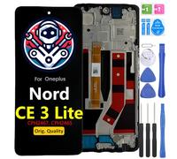 iYAiYO Screen Replacement LCD Display for Oneplus Nord CE 3 Lite Original with Frame Touch Screen Digitizar Assembly with Repair Tools Kit
