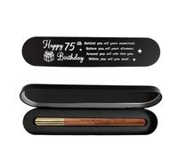 iyaone 75th Birthday Gift for 1951 Born, Engraved Wooden Gel Pen