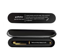 iyaone Godfather Gift - Personalized Engraved Pen, Unique Thank You Gifts for Godfather from Godson or Goddaughter, Father Figure Mentor Birthday Christmas